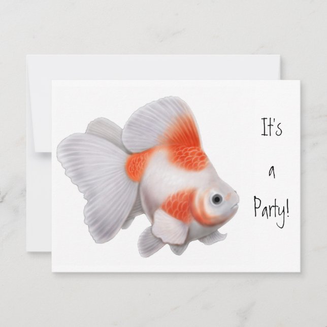 Ryukin Goldfish Invitation (Front)