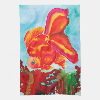 Ryukin Goldfish kitchen/hand towel