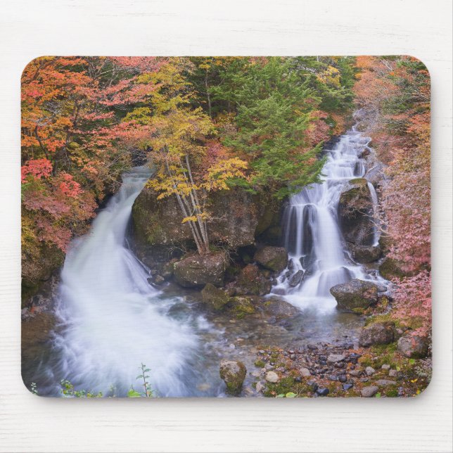 Ryuzu Waterfall in Nikko Japan Mouse Mat (Front)
