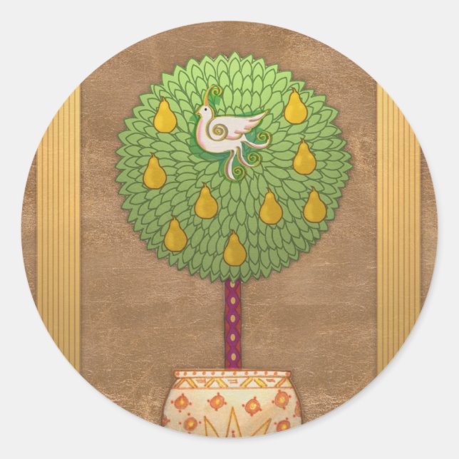 S009 Partridge in a Pear Tree Sticker (Front)