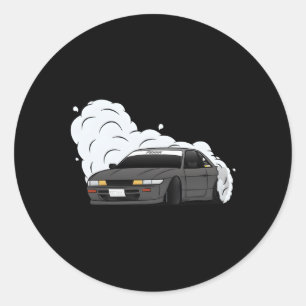 S13 Silvia Coupe 240Sx Drift Classic Round Sticker
