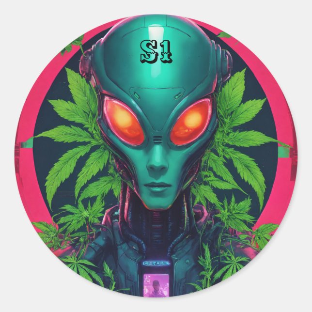 S1 CLASSIC ROUND STICKER (Front)