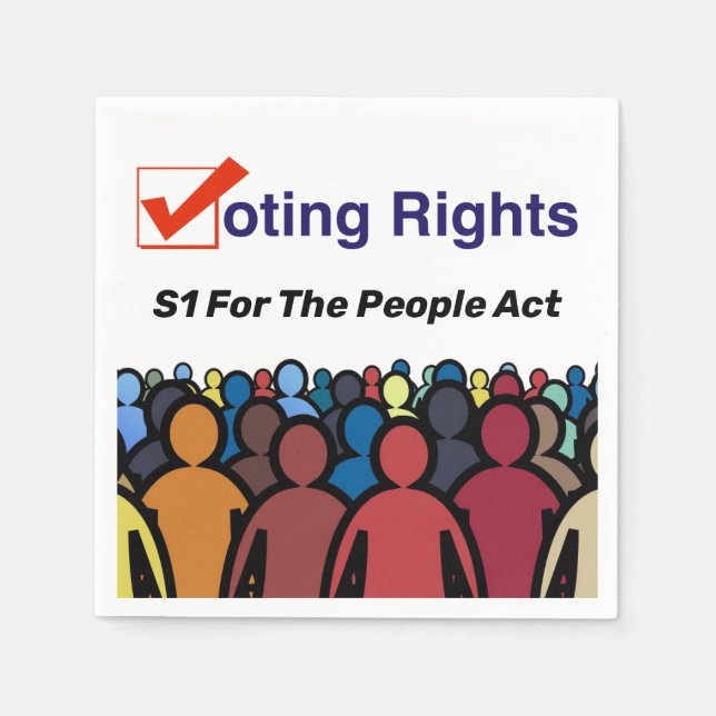 S1 Voting Rights For The People Act Napkin (Front)