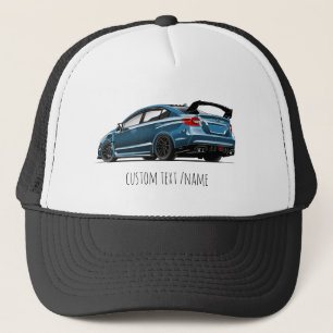 s205 rear angle drawing trucker hat