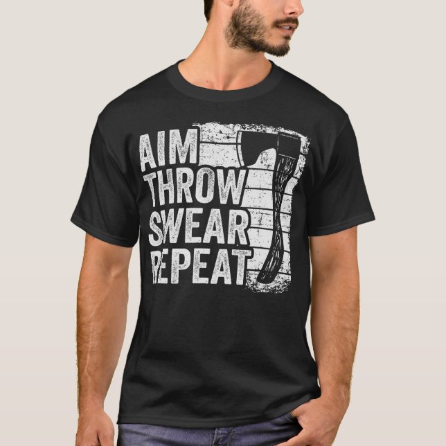 S2 Axe Throwing Axe Thrower Throwing Axes (58) T-Shirt (Front)