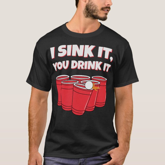 S2 Beer Pong (28) T-Shirt (Front)