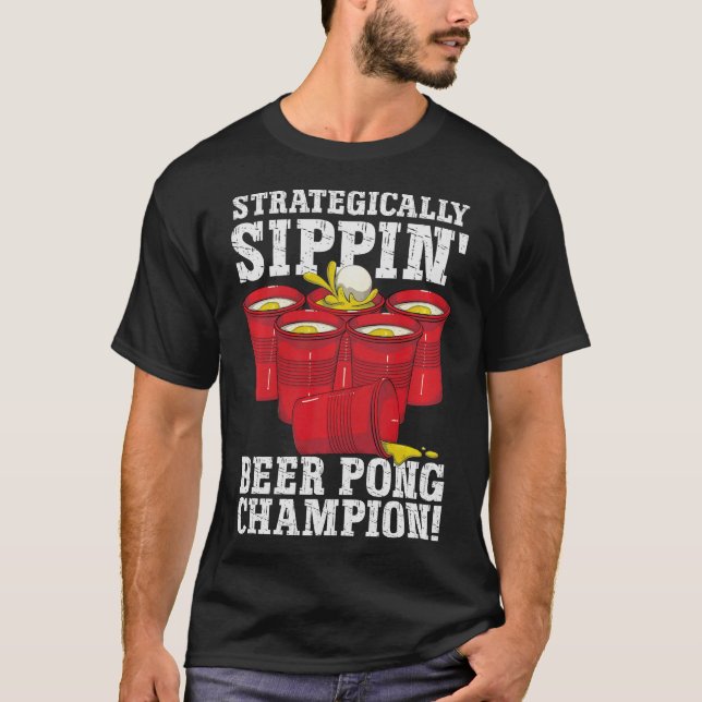S2 Beer Pong (79) T-Shirt (Front)