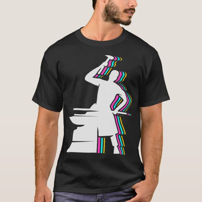 S2 Blacksmithing Blacksmith (34) T-Shirt (Front)