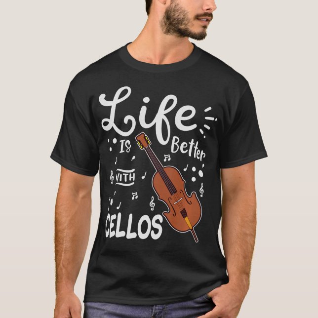 S2 Cello Cellist Cellin (100) T-Shirt (Front)