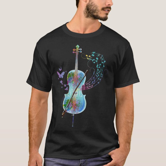 S2 Cello Cellist Cellin (155) T-Shirt (Front)