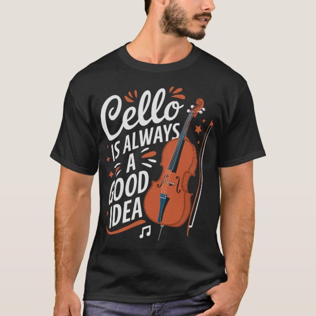 S2 Cello Cellist Cellin (195) T-Shirt (Front)