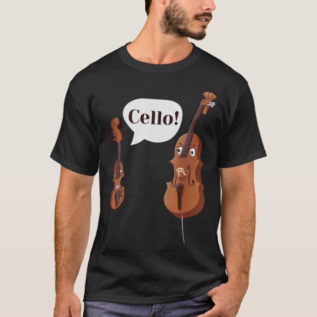 S2 Cello Cellist Cellin (30) T-Shirt (Front)
