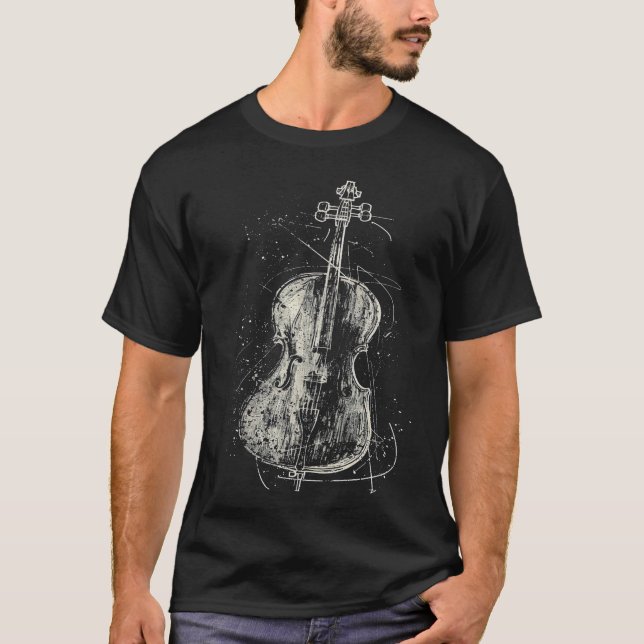 S2 Cello Cellist Cellin (77) T-Shirt (Front)