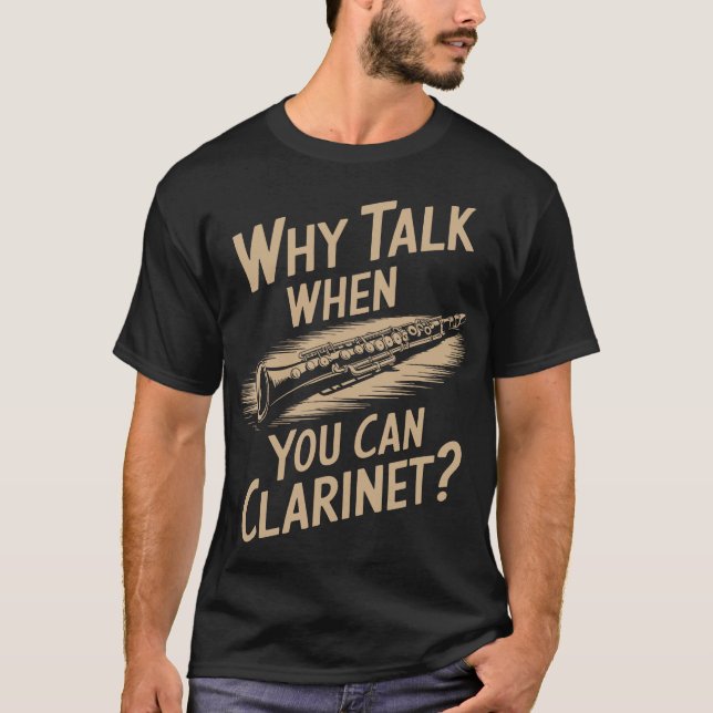S2 Clarinet Clarinetist (118) T-Shirt (Front)