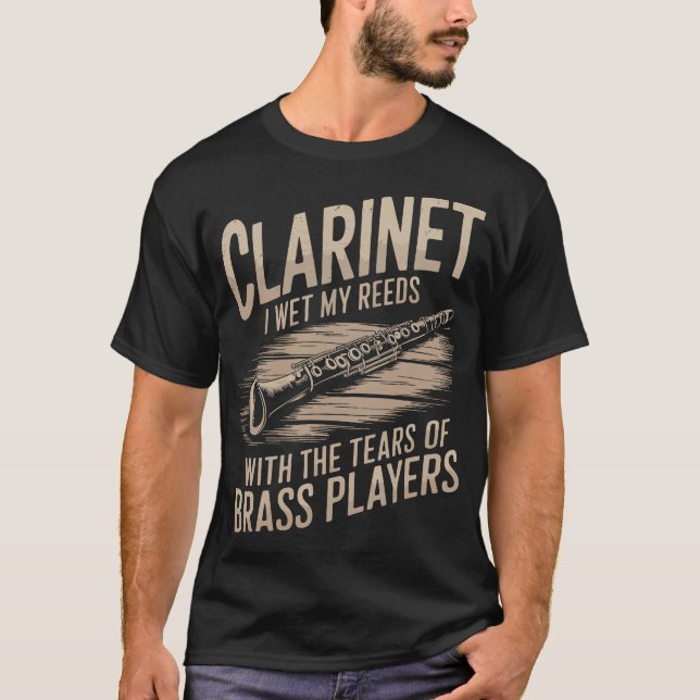 S2 Clarinet Clarinetist (12) T-Shirt (Front)