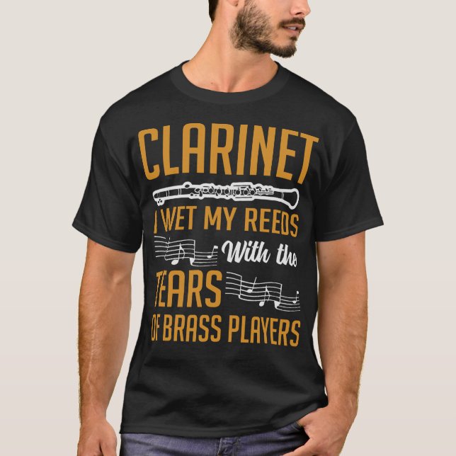 S2 Clarinet Clarinetist (37) T-Shirt (Front)