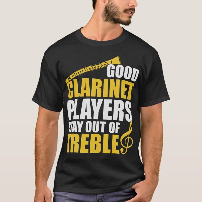 S2 Clarinet Clarinetist (65) T-Shirt (Front)