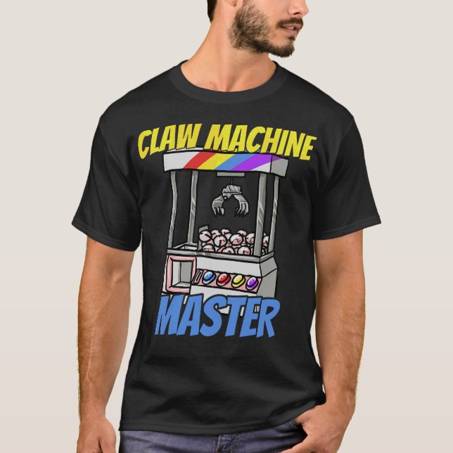S2 Claw Machine Crane Arcade Plush Grabber (14) T-Shirt (Front)