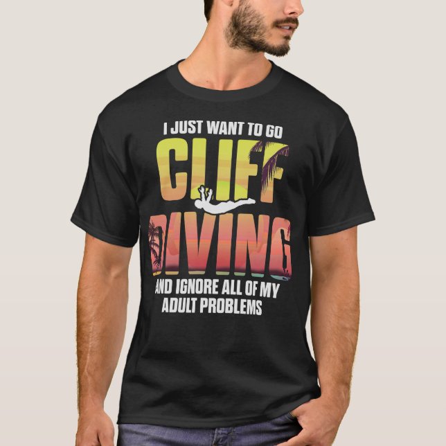 S2 Cliff Diving (64) T-Shirt (Front)