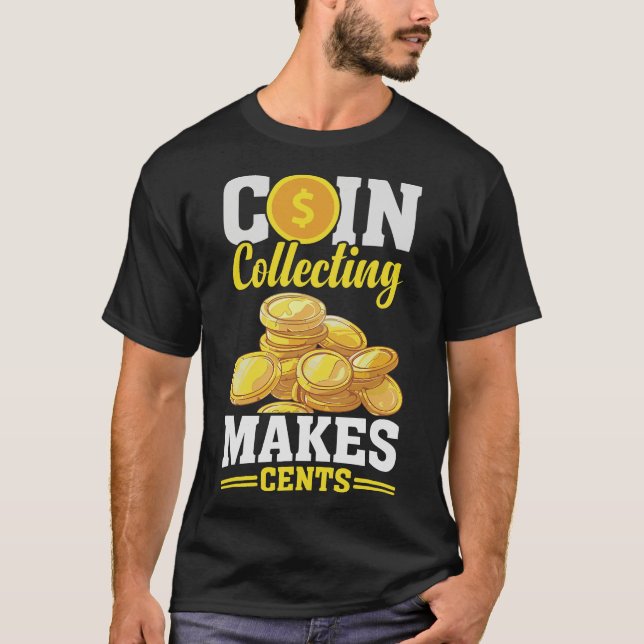 S2 Coin Collecting Coins (24) T-Shirt (Front)