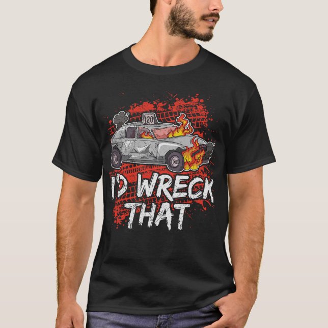 S2 Demolition Derby Smashing Cars (23) T-Shirt (Front)