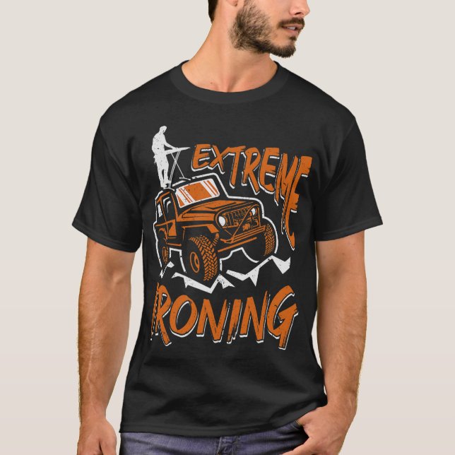 S2 Extreme Ironing Extreme Ironer (33) T-Shirt (Front)
