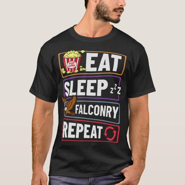 S2 Falconry Falconer Falcon Falcons (153) T-Shirt (Front)
