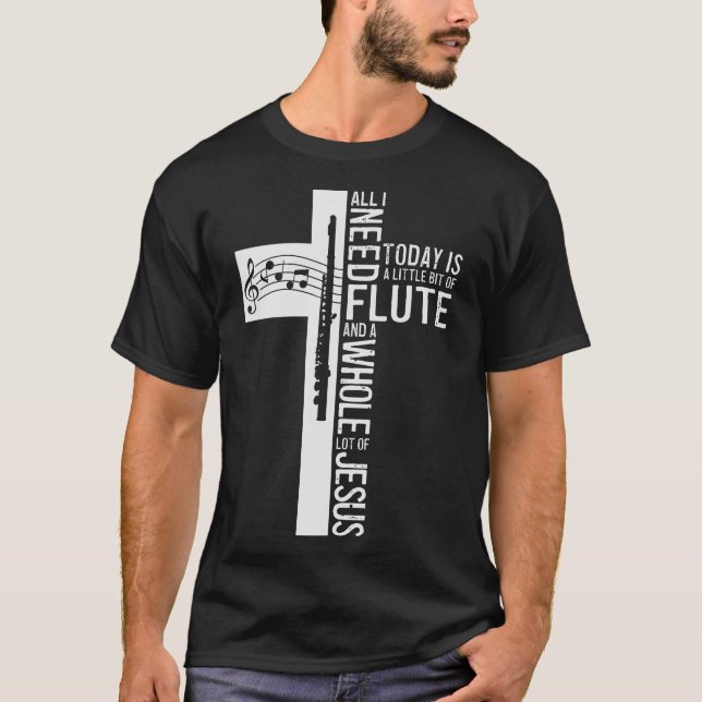 S2 Flute Player Flautist Flautist (186) T-Shirt (Front)