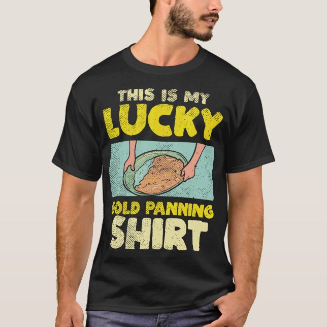 S2 Gold Panning Gold Panner (24) T-Shirt (Front)