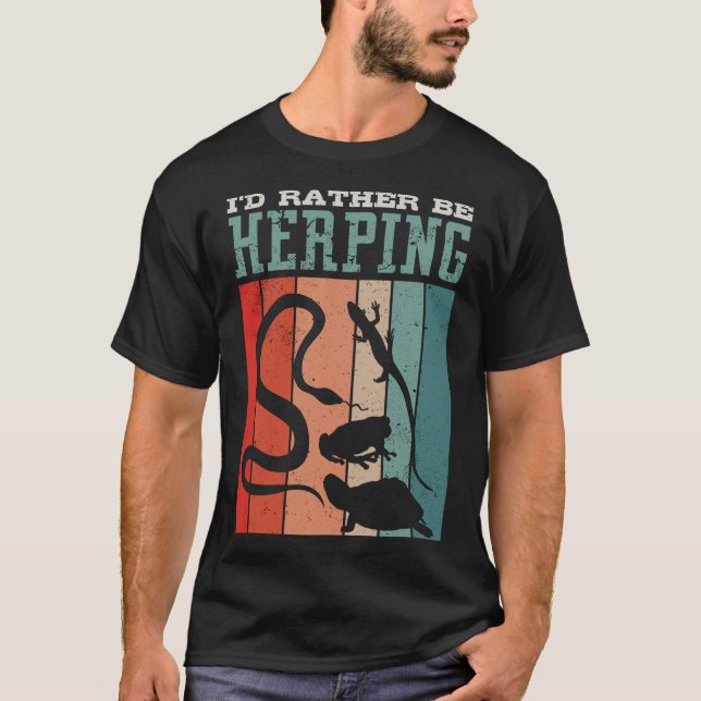 S2 Herping Herpetologist Herpetology Herper (4) T-Shirt (Front)