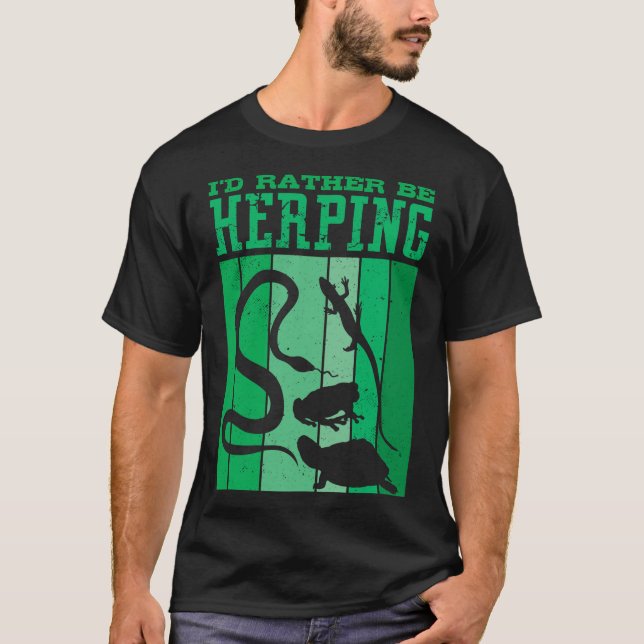 S2 Herping Herpetologist Herpetology Herper (80) T-Shirt (Front)