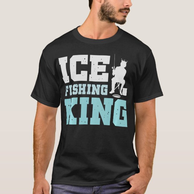 S2 Ice Fishing Ice Fisher Ice Fisherman (25) T-Shirt (Front)