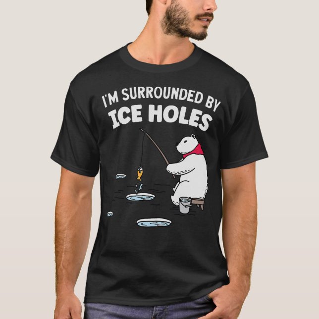 S2 Ice Fishing Ice Fisher Ice Fisherman (36) T-Shirt (Front)