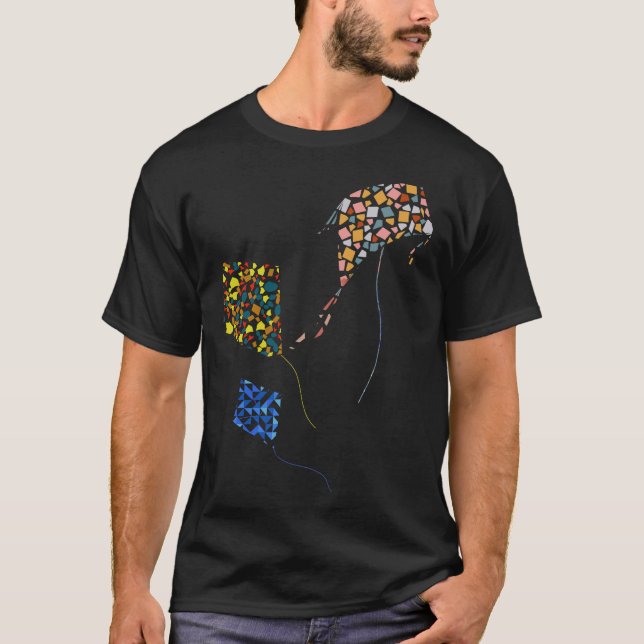 S2 Kite Flying Fly Kites (32) T-Shirt (Front)