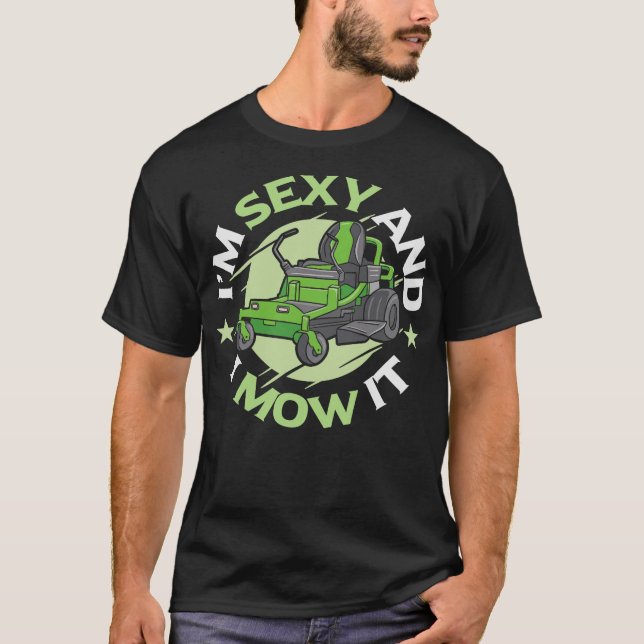 S2 Lawn Mowing Mower Lawnmower (8) T-Shirt (Front)