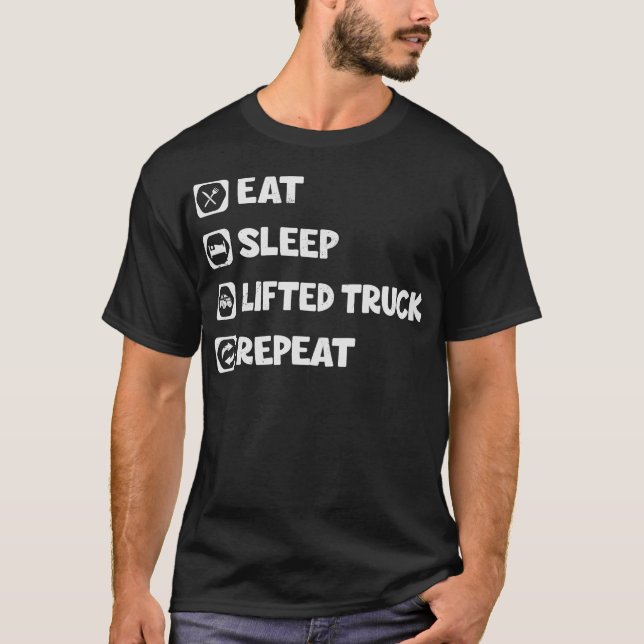 S2 Lifted Truck Lifted Trucks (37) T-Shirt (Front)