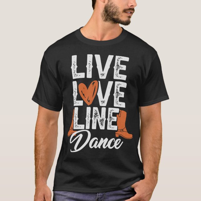 S2 Line Dancing Line Dance Line Dancer (135) T-Shirt (Front)