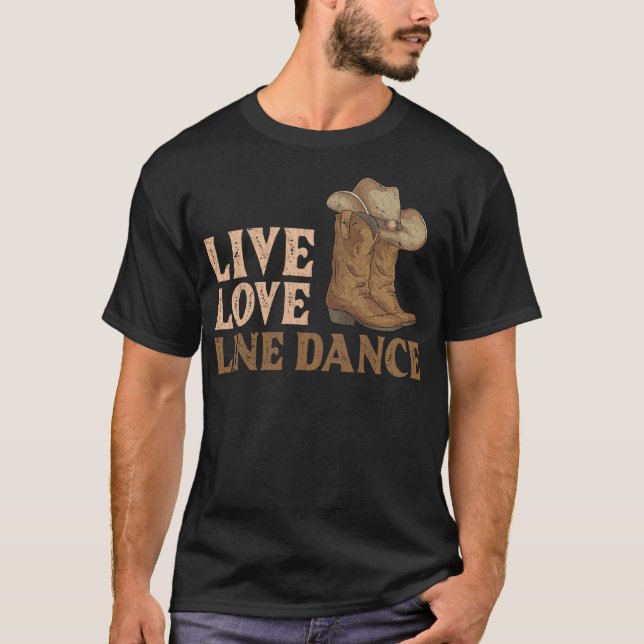 S2 Line Dancing Line Dance Line Dancer (15) T-Shirt (Front)
