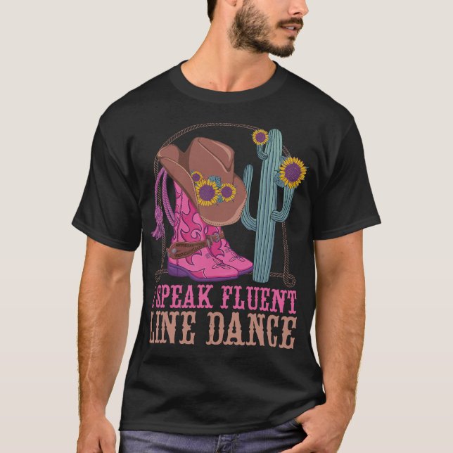 S2 Line Dancing Line Dance Line Dancer (92) T-Shirt (Front)