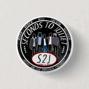 S2J band logo button - round and small