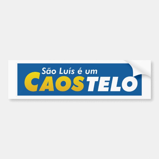 S6ao Lu3is adhesive is a Casotelo Bumper Sticker (Front)