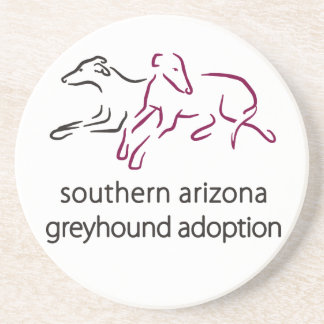 S A Greyhound Adoption sandstone coaster
