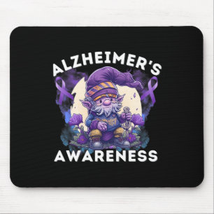 S Awareness Month Heimers Purple Ribbon Gnome Mouse Mat
