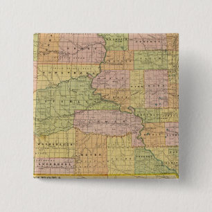 S Dakota 15 Cm Square Badge