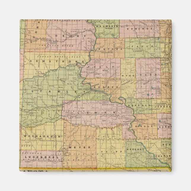 S Dakota Magnet (Front)