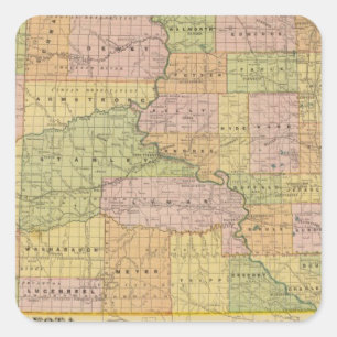 S Dakota Square Sticker