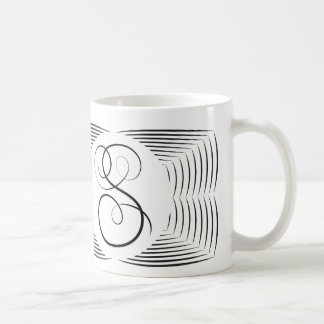 S Elegant Monogram Coffee Mug