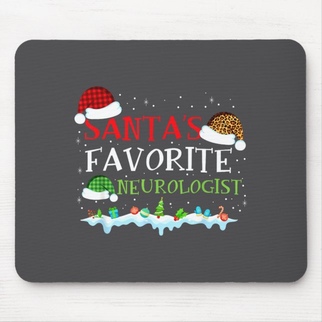 s Favorite Neurologist Fun Santa Fun Mouse Mat (Front)