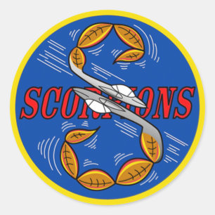 S Flight Scorpions Classic Round Sticker