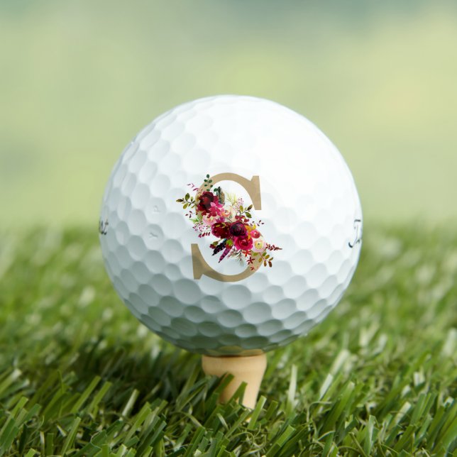 S Floral Golf Balls (Insitu Tee)